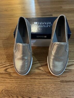 Brand New Sperry Bronze Slip-On Sneakers